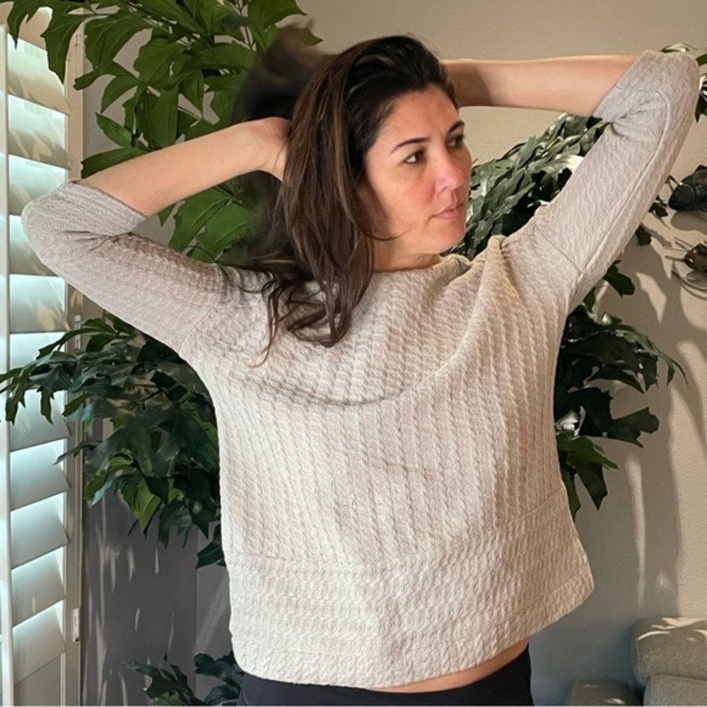 Lucky Brand Woven Mixed Pullover Cotton Linen Blend Women Small NWT $90 - Picture 7 of 7